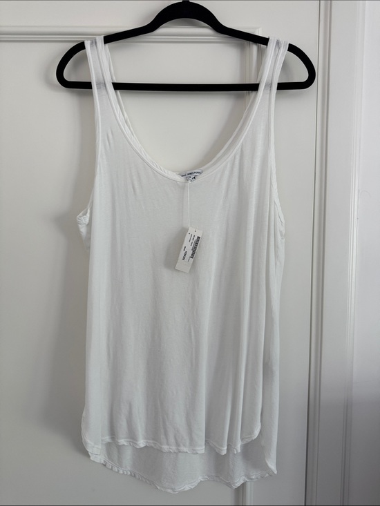 James Perse Tops - James Perse White Scoop Tank Top